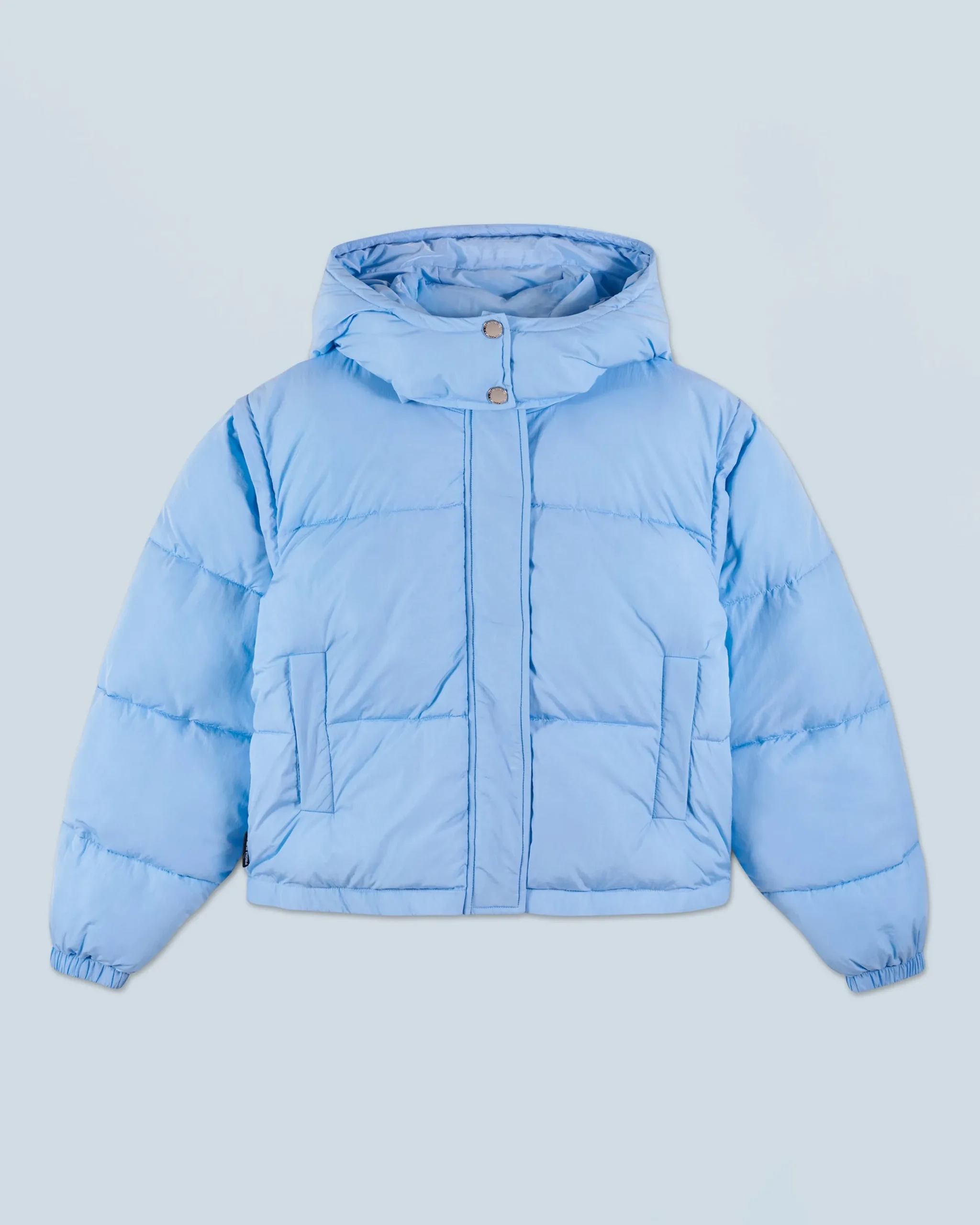 FROM FUTURE Outerwear Doudoune Craquelée BabyBlue Cheap