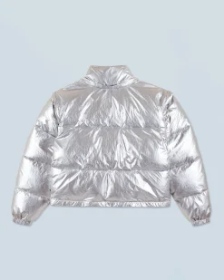 FROM FUTURE Outerwear Doudoune Craquelée Silver Clearance