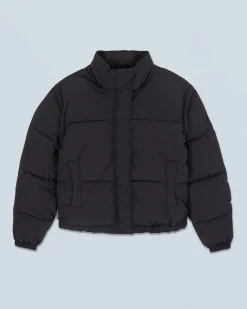 FROM FUTURE Outerwear Doudoune Craquelée Noir Cheap