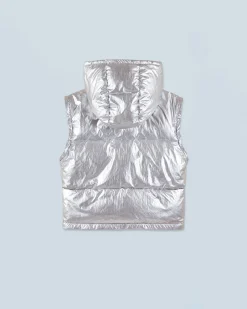 FROM FUTURE Outerwear Doudoune Craquelée Silver Clearance