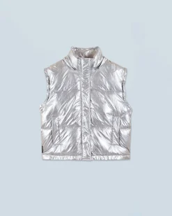 FROM FUTURE Outerwear Doudoune Craquelée Silver Clearance