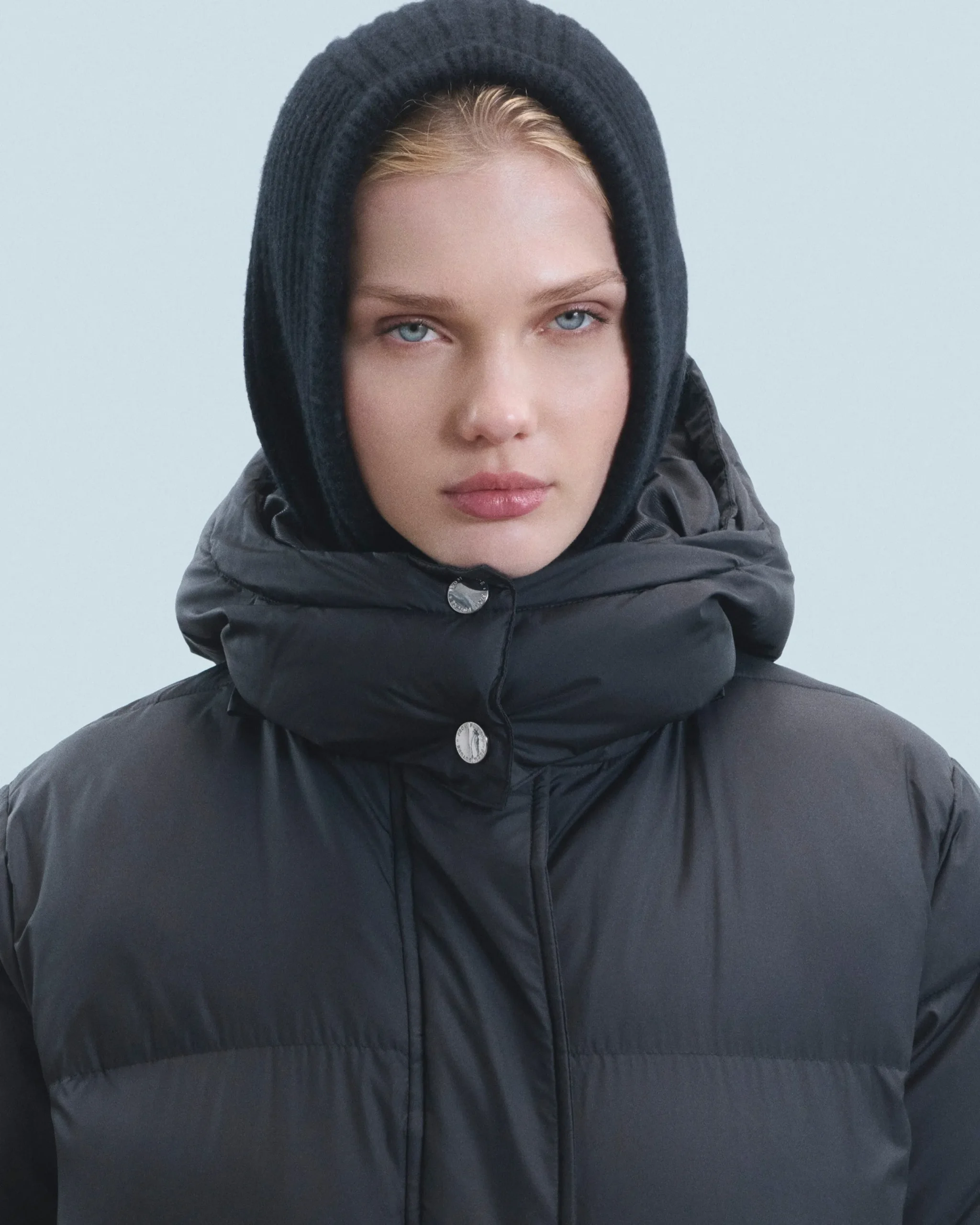 FROM FUTURE Outerwear Doudoune Longue Noir Discount