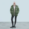 FROM FUTURE Outerwear Doudoune Mi-longue Kaki Best Sale