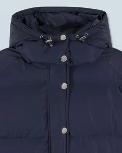 FROM FUTURE Outerwear Doudoune Mi-longue Navy Cheap