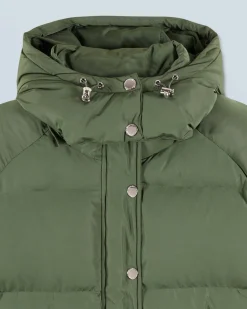 FROM FUTURE Outerwear Doudoune Mi-longue Kaki Best Sale