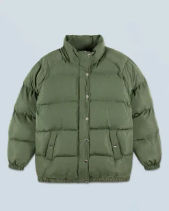 FROM FUTURE Outerwear Doudoune Mi-longue Kaki Best Sale