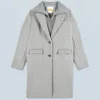 FROM FUTURE Outerwear Manteau GrisChinéClair Hot