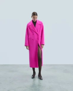 FROM FUTURE Outerwear Manteau Double Boutonnage UtopicPink Clearance