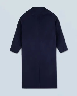 FROM FUTURE Outerwear Manteau Double Boutonnage Navy Outlet