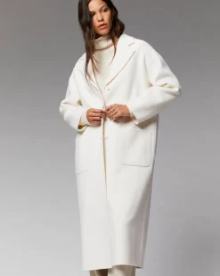 FROM FUTURE Outerwear Manteau Long Double Face Ecru Sale