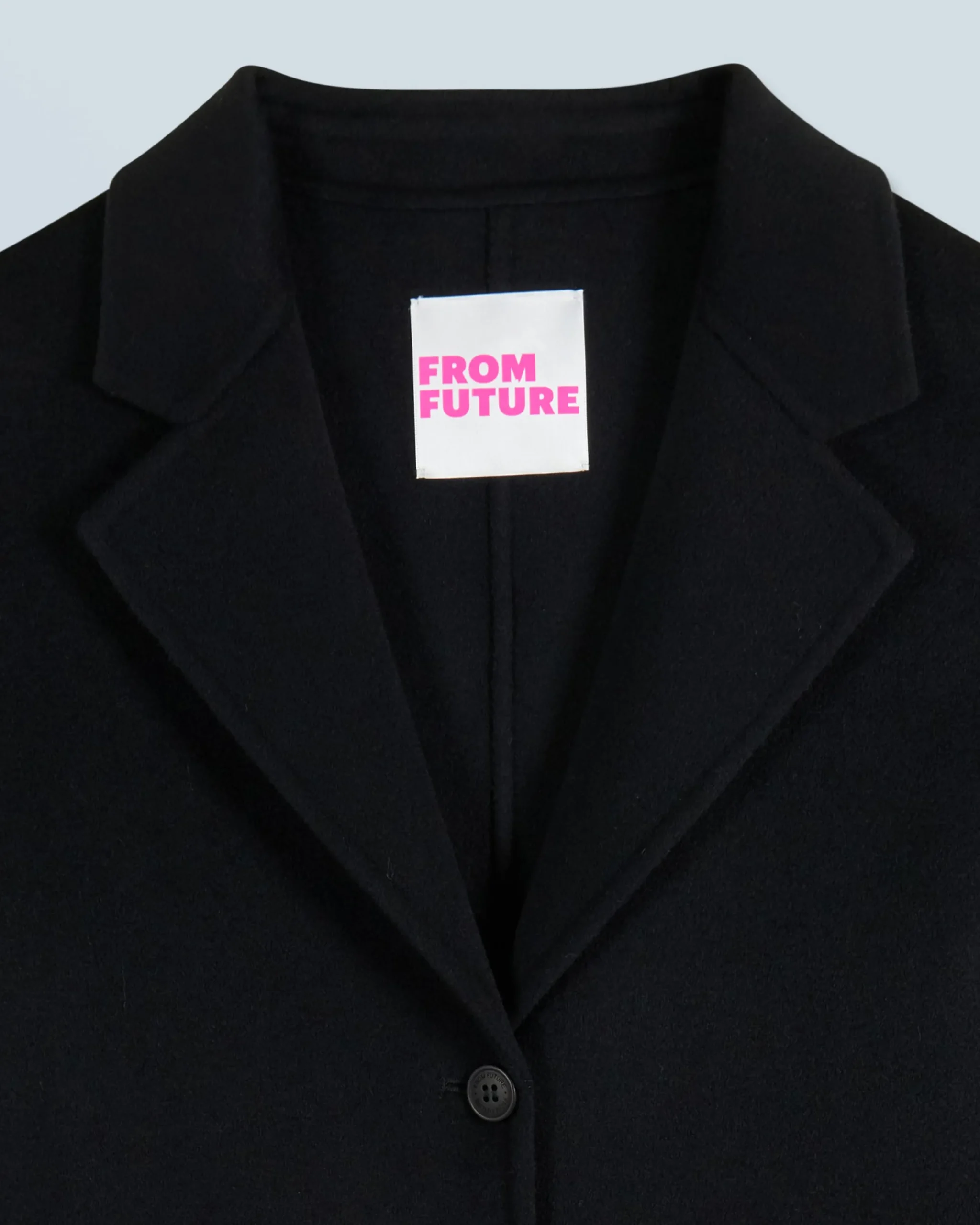 FROM FUTURE Outerwear Manteau Long Double Face Noir Hot