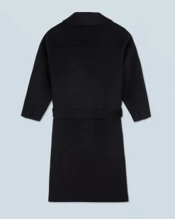 FROM FUTURE Outerwear Manteau Peig Noir New