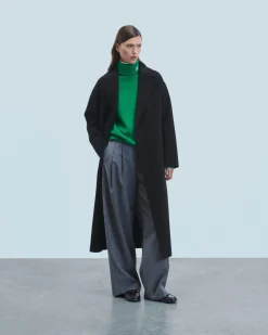FROM FUTURE Outerwear Manteau Peig Noir New