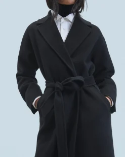 FROM FUTURE Outerwear Manteau Peig Noir New