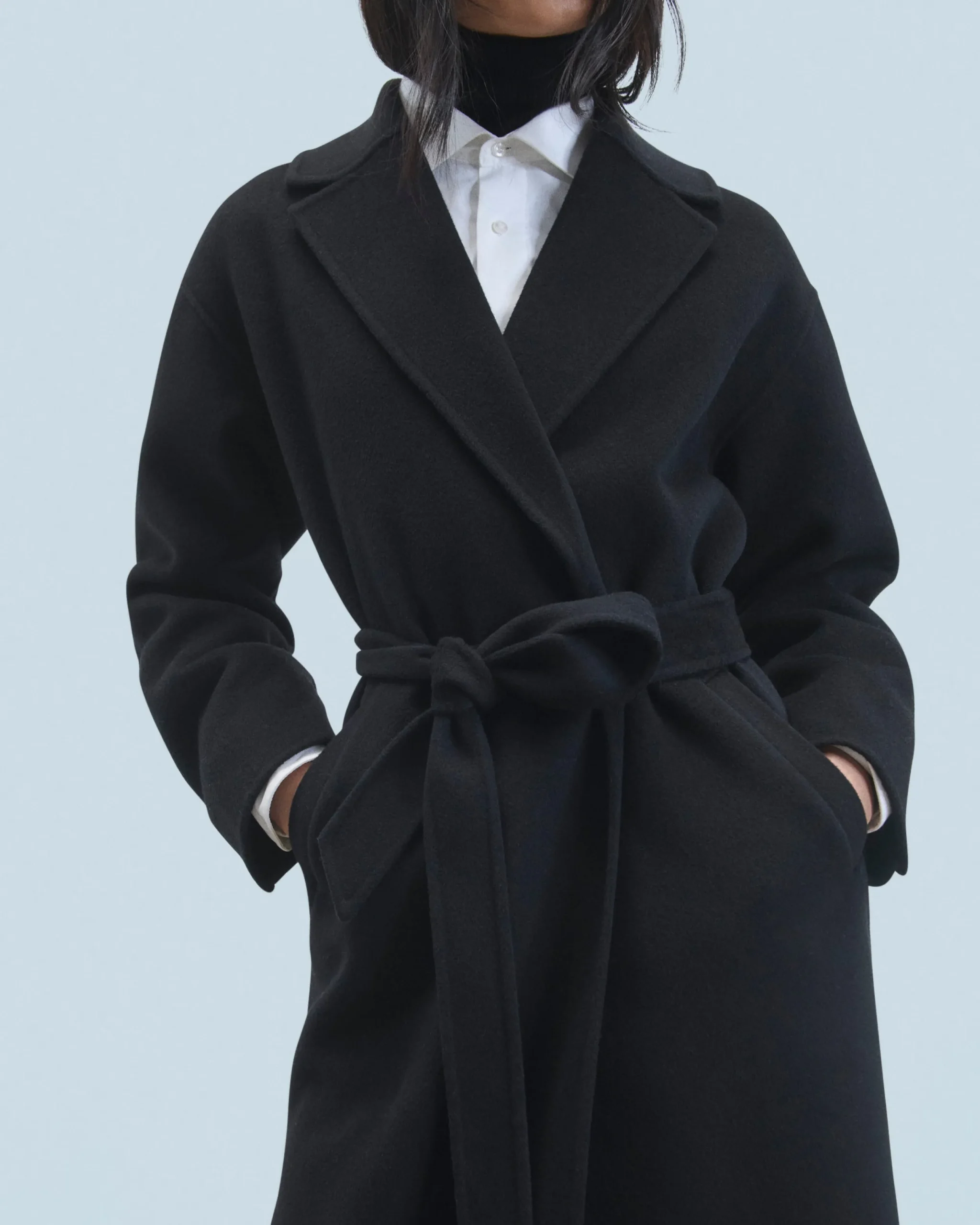 FROM FUTURE Outerwear Manteau Peig Noir New