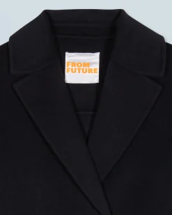 FROM FUTURE Outerwear Manteau Peig Noir New