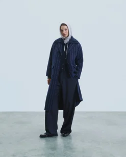 FROM FUTURE Outerwear Manteau Poches RayuresNavy Store