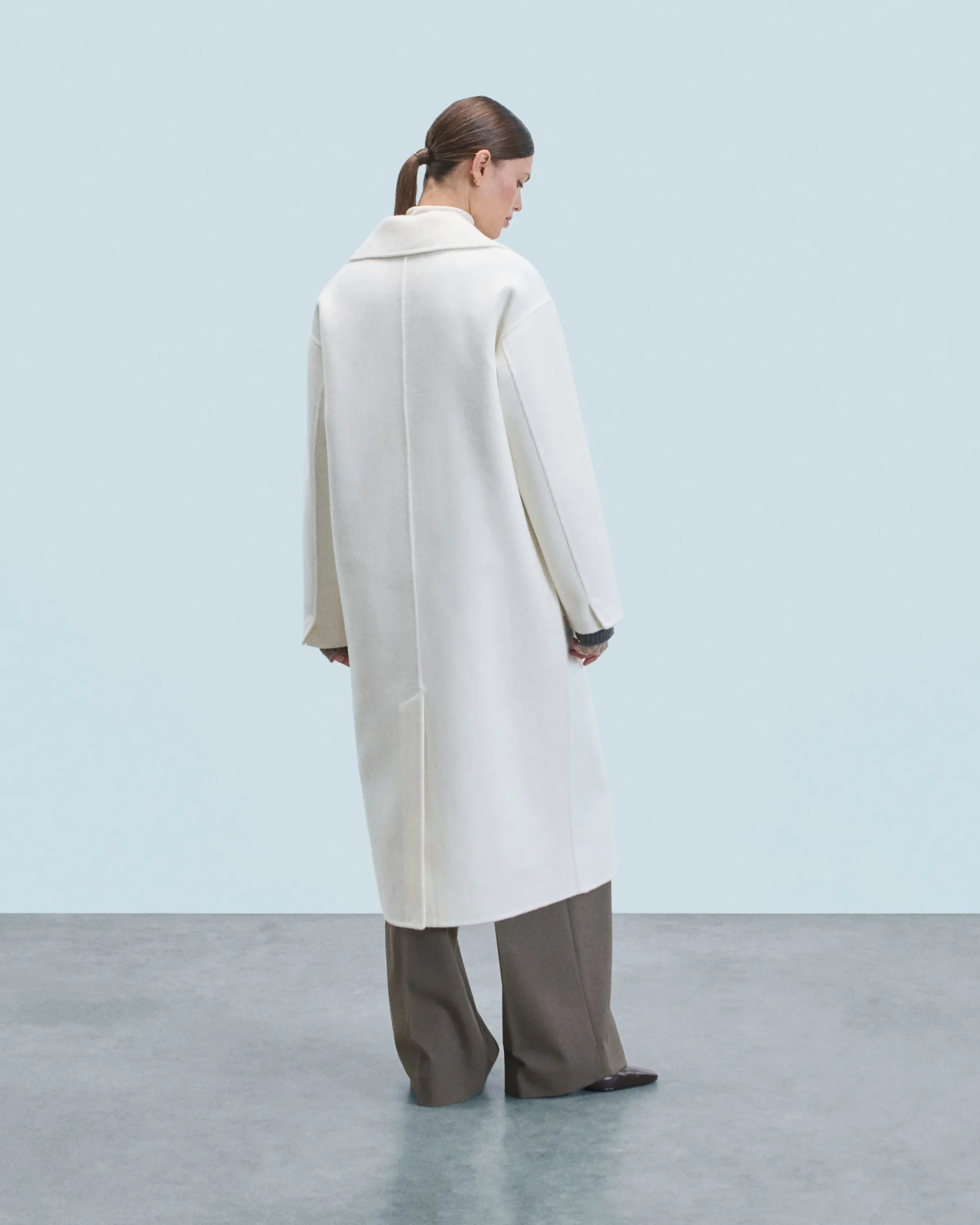 FROM FUTURE Outerwear Manteau Poches Ecru Discount