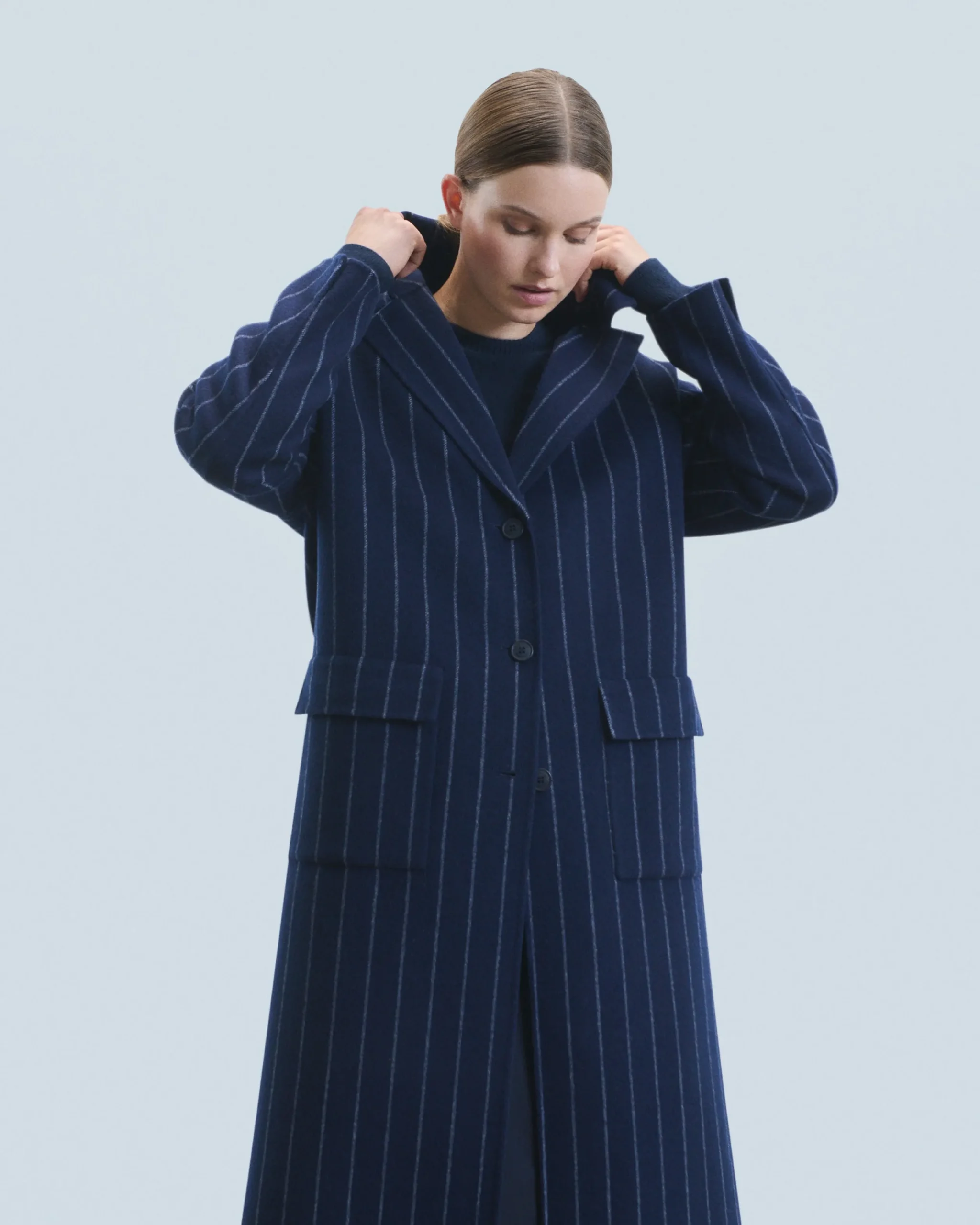 FROM FUTURE Outerwear Manteau Poches RayuresNavy Store