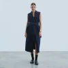 FROM FUTURE Outerwear Manteau Sans Manches Navy Shop