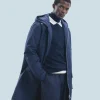 FROM FUTURE Outerwear Parka Navy Outlet