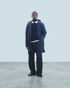 FROM FUTURE Outerwear Parka Navy Outlet