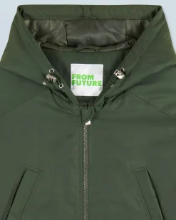 FROM FUTURE Outerwear Parka Kaki Cheap