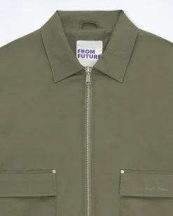 FROM FUTURE Outerwear Veste Kaki Best Sale