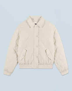 FROM FUTURE Outerwear Veste Bombers Matelassé Sable Discount