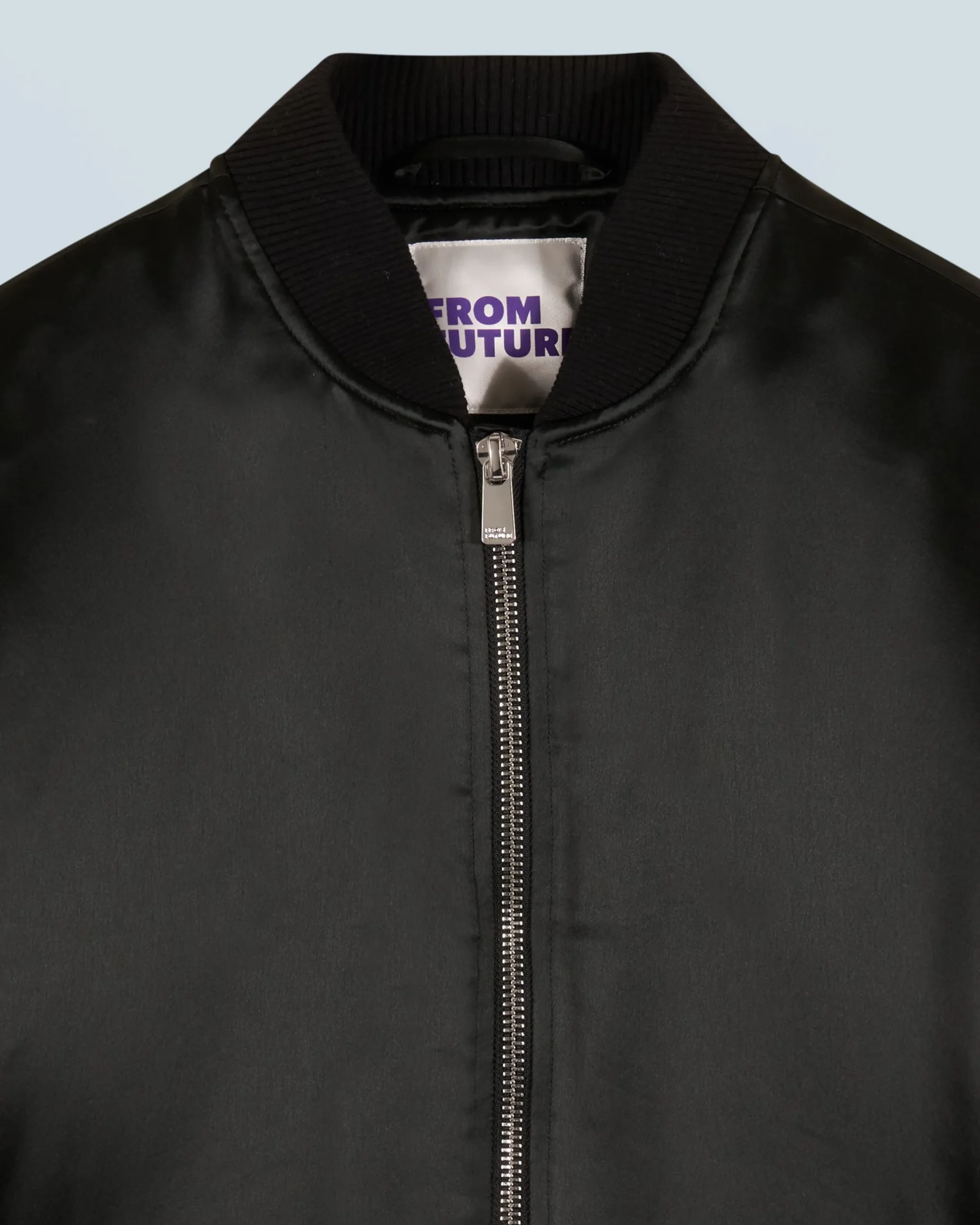 FROM FUTURE Outerwear Veste Bombers Satin Noir Store