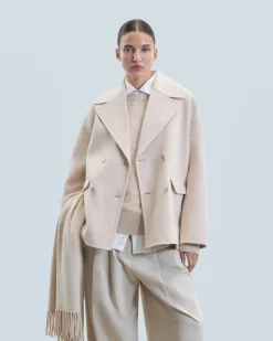 FROM FUTURE Outerwear Veste Caban Sable New