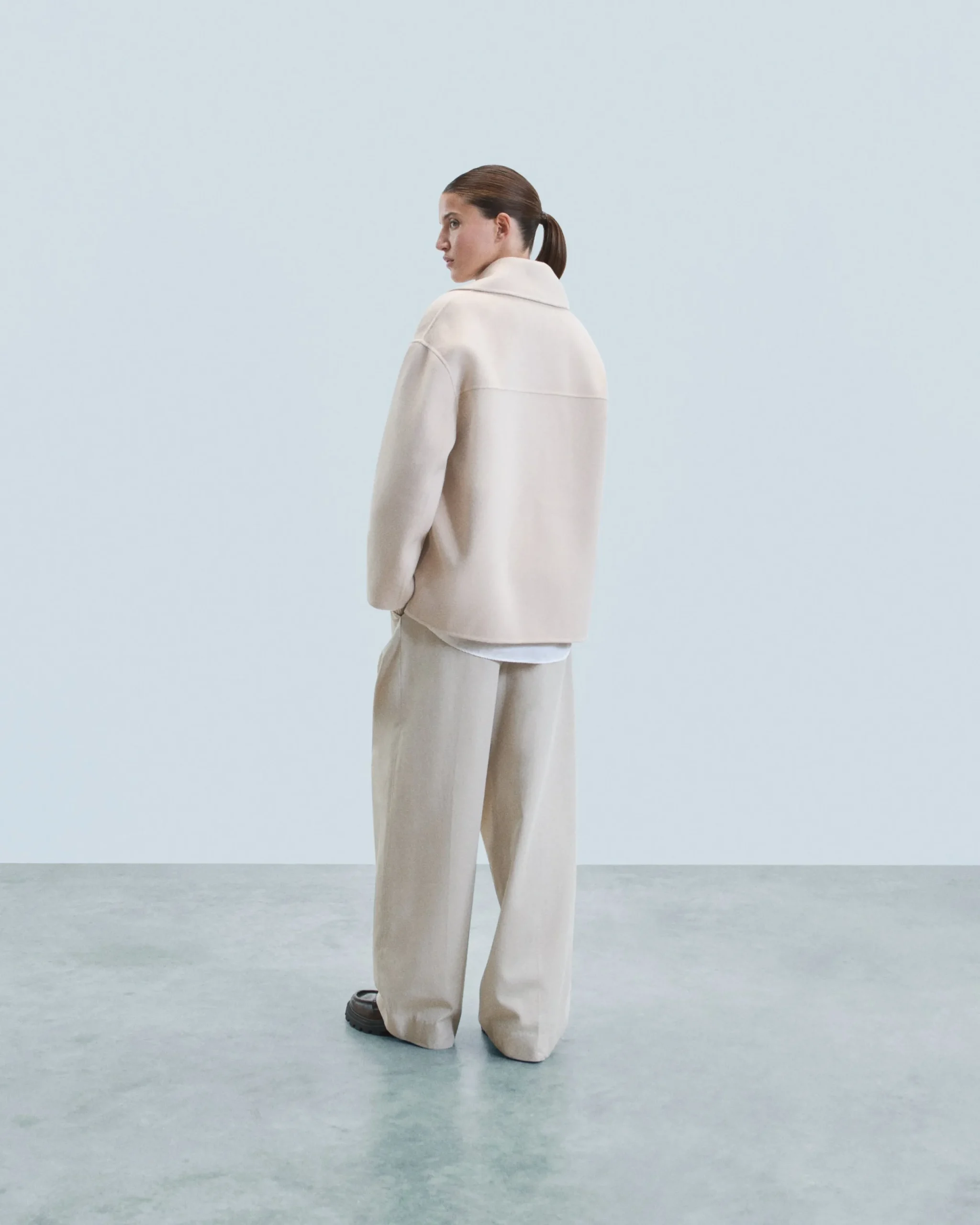 FROM FUTURE Outerwear Veste Caban Sable New