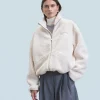 FROM FUTURE Outerwear Veste Sherpa Ecru Fashion