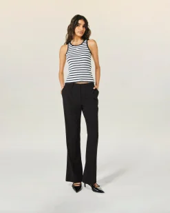 FROM FUTURE Pantalon Noir Cheap
