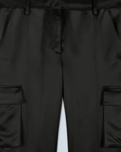 FROM FUTURE Pantalon Cargo Noir Cheap
