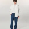 FROM FUTURE Pantalon Droit Navy Outlet