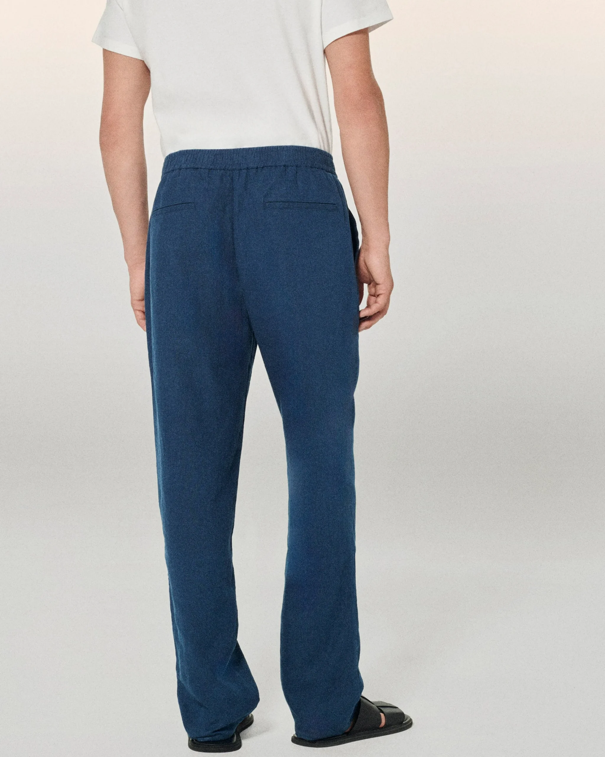 FROM FUTURE Pantalon Droit Navy Outlet