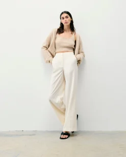 FROM FUTURE Pantalon Large Ecru Best