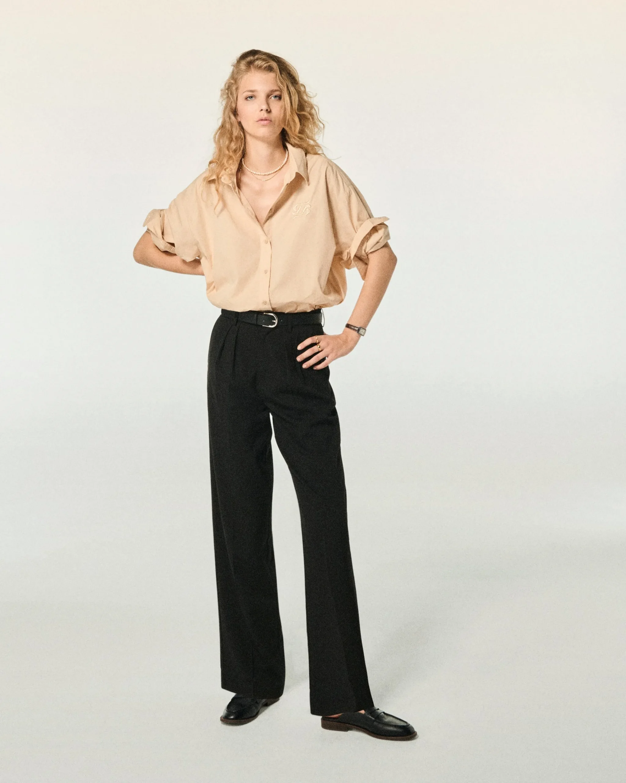 FROM FUTURE Pantalon Large Noir Store