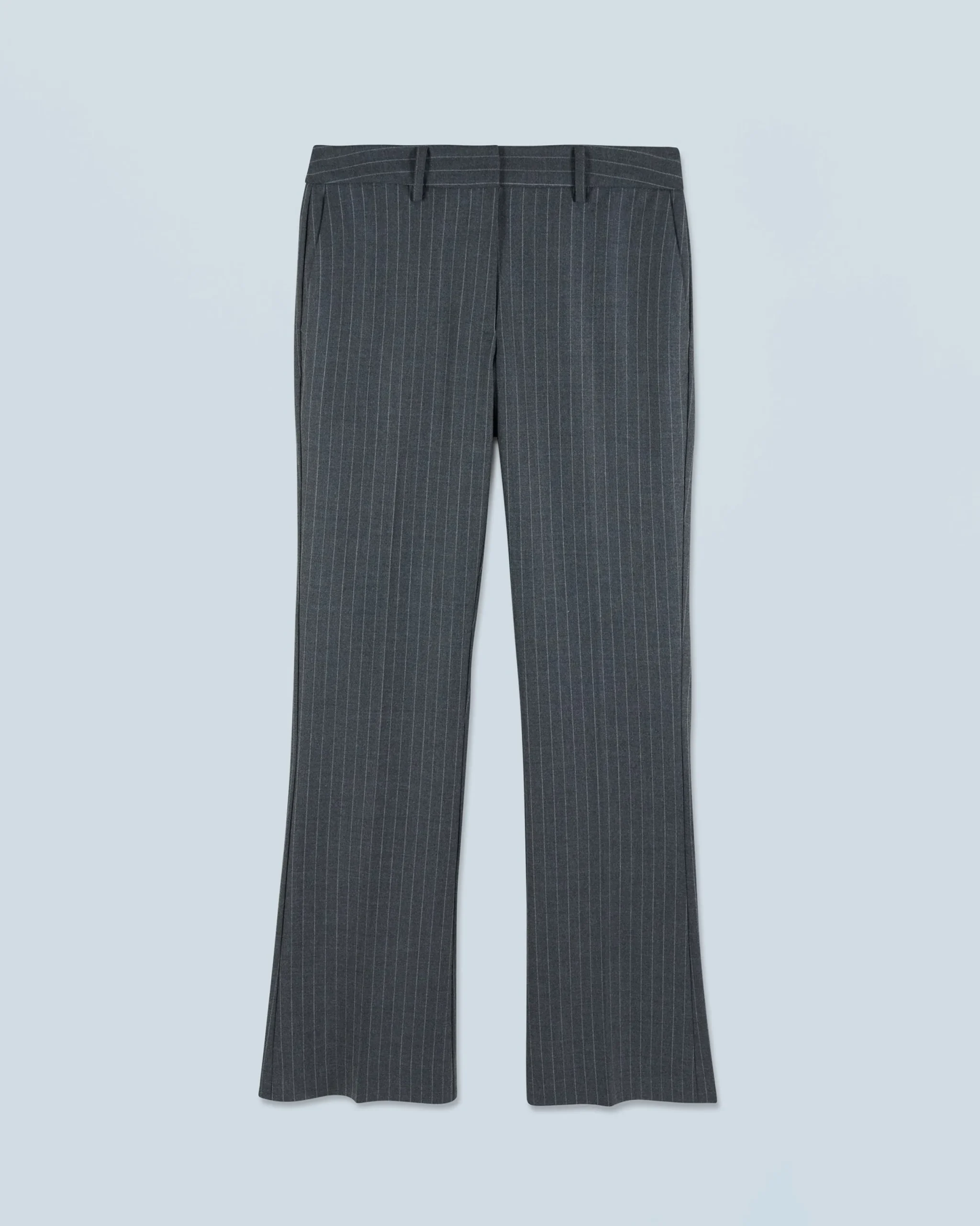 FROM FUTURE Pantalon Large Tailoring RayuresGris Sale