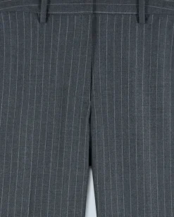FROM FUTURE Pantalon Large Tailoring RayuresGris Sale