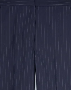 FROM FUTURE Pantalon Large Tailoring RayuresNavy Flash Sale