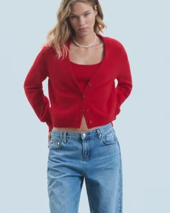 FROM FUTURE Pull Cardigan Noir Cheap