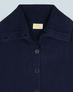 FROM FUTURE Pull Cardigan Navy Sale