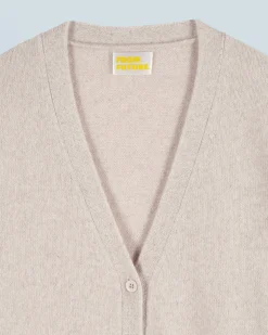 FROM FUTURE Pull Cardigan BeigeMouliné Outlet