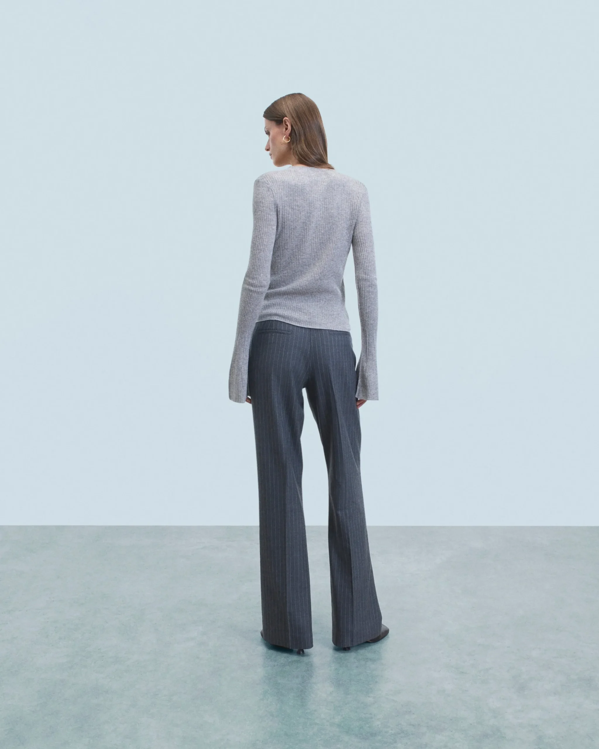 FROM FUTURE Pull Cardigan Seconde Peau GrisChinéFoncé Store