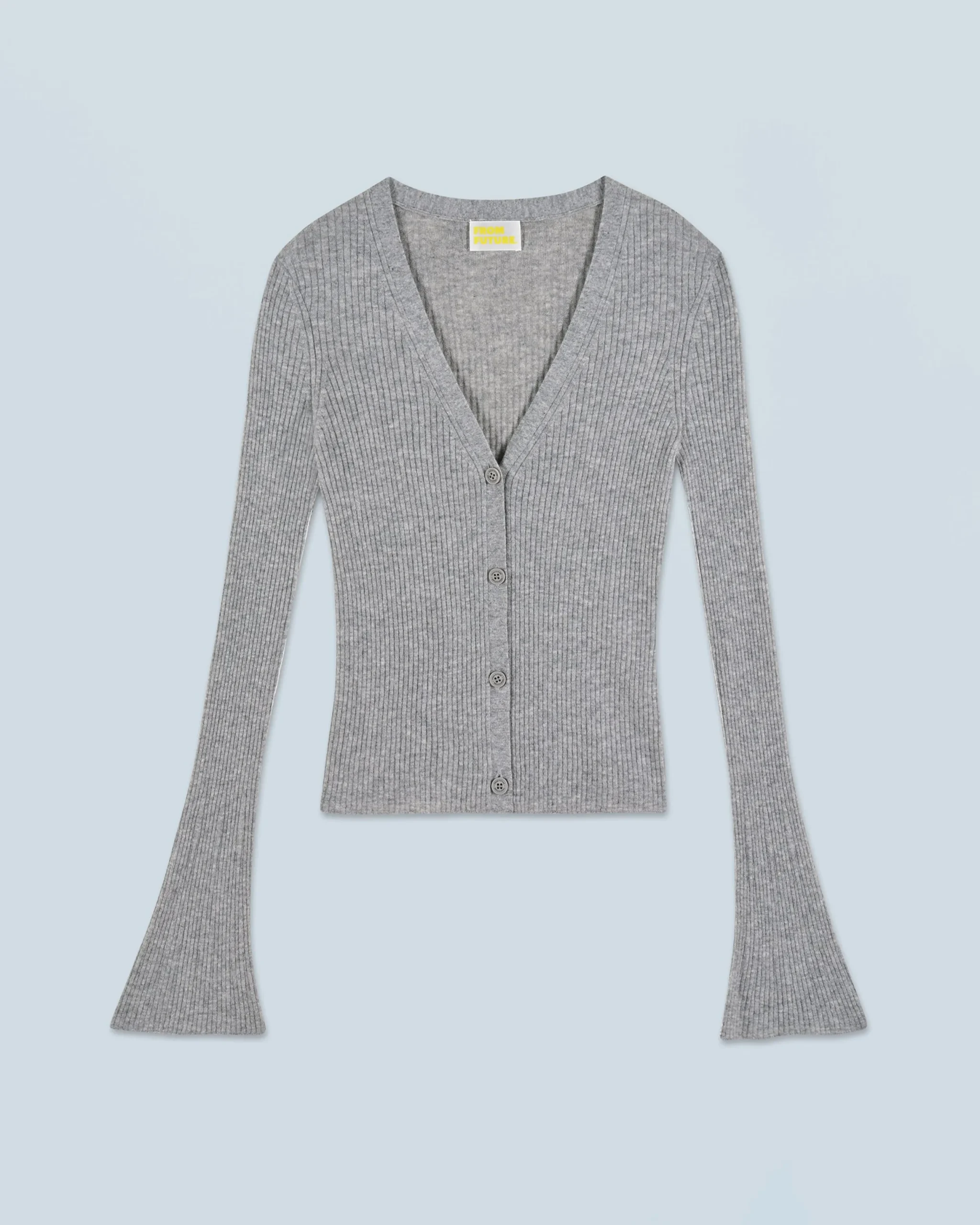 FROM FUTURE Pull Cardigan Seconde Peau GrisChinéFoncé Store
