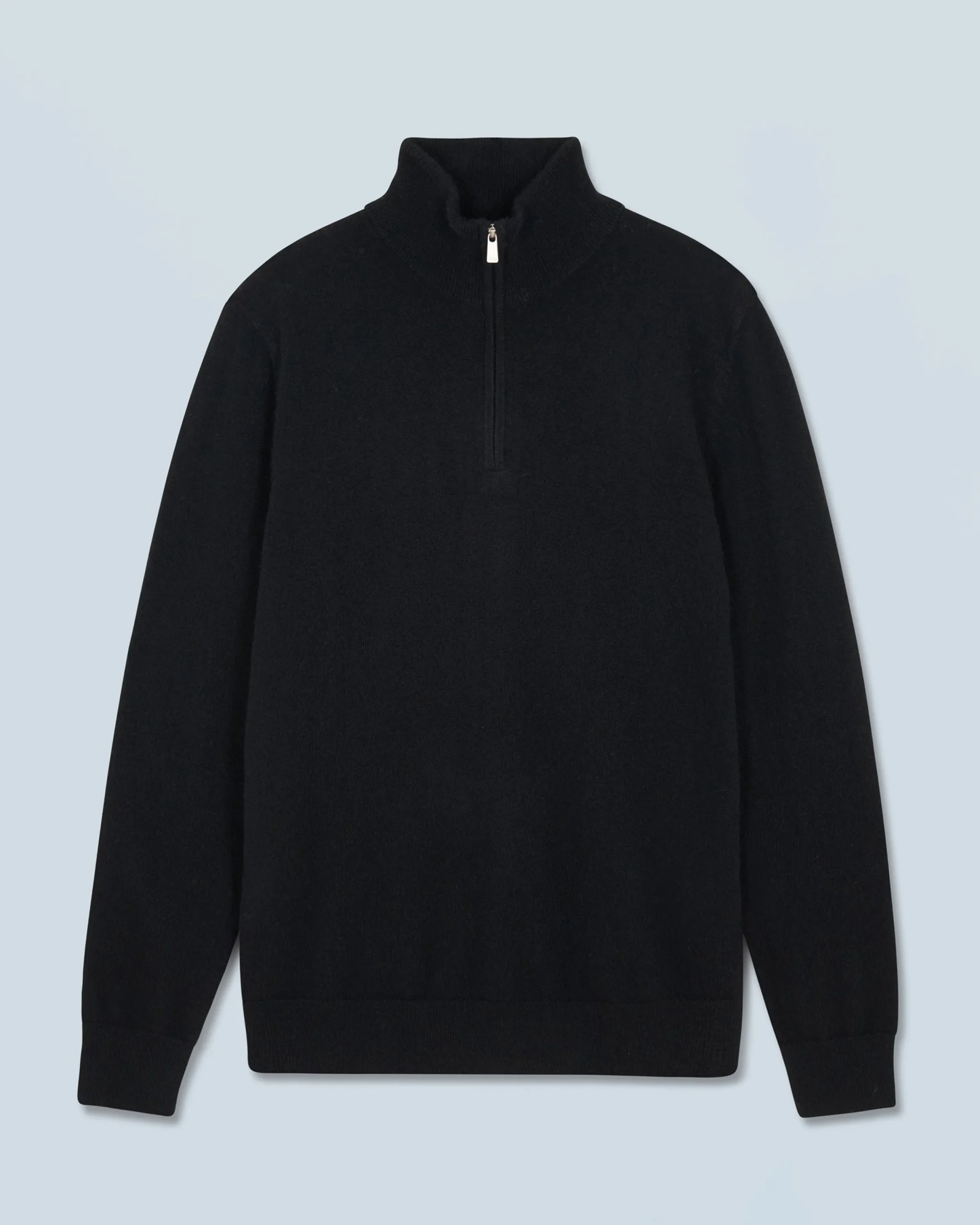 FROM FUTURE Pull Col Camionneur Basique Noir Cheap