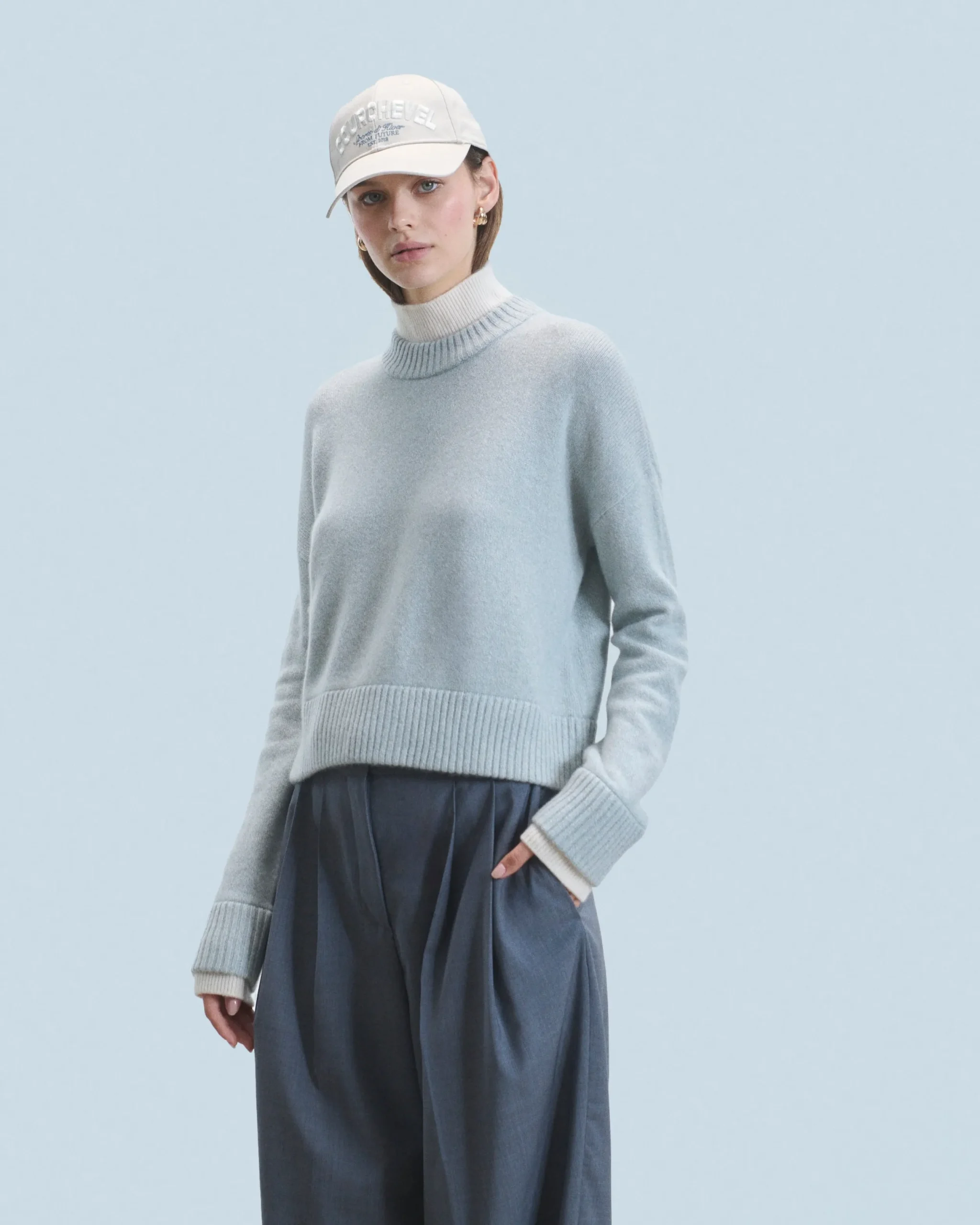 FROM FUTURE Pull Col Montant GreyStoneMouliné Online