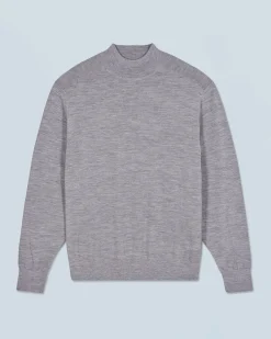 FROM FUTURE Pull Col Montant GrisChinéFoncé Cheap